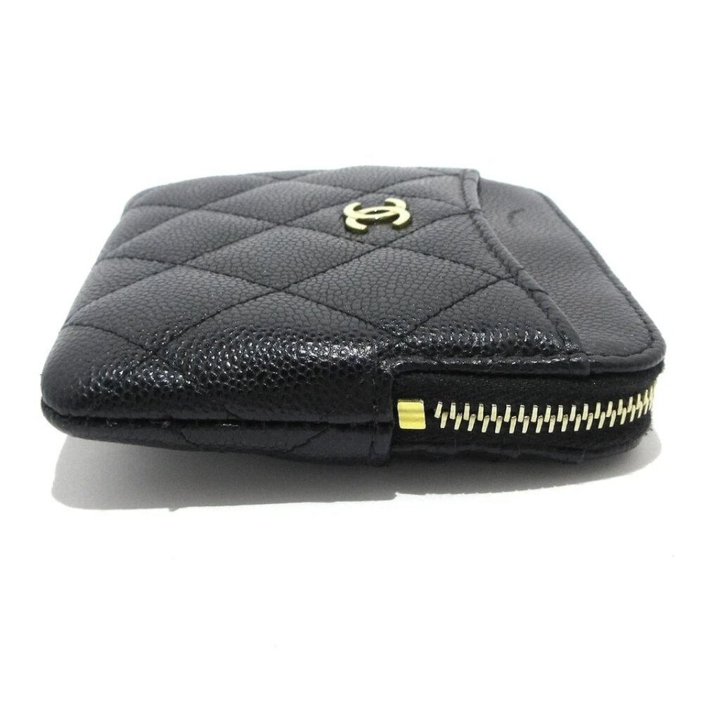 CHANEL Matelasse Black Calfskin Coin Case Gold hardware 607-051525 - Picture 3 of 7